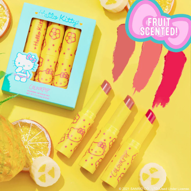 yummy smoothie glowing lip balm kit