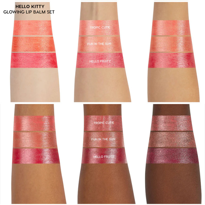 yummy smoothie glowing lip balm kit
