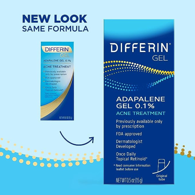 Differin Adapalene Gel 0.1% Acne Treatment 15g Differin Adapalene Gel 0.1% Acne Treatment 15g