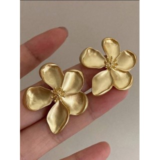 Metal Flower Earrings - SHEIN BD