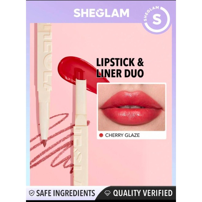 SHEGLAM Lipstick & Liner Duo