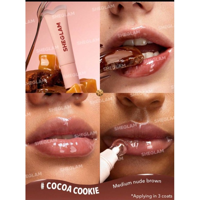 SHEGLAM Moisturizing Lip Gloss - Cocoa Cookie