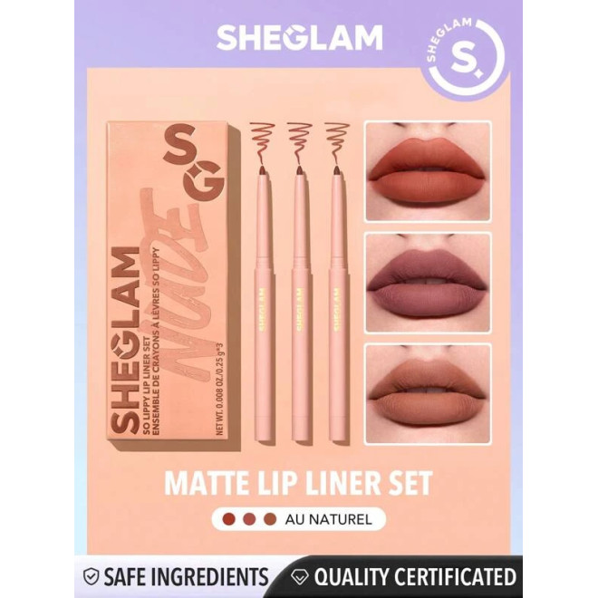 SHEGLAM Lip Liner Set - Au Naturel