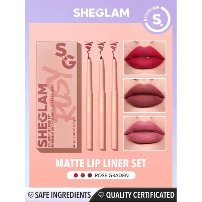 SHEGLAM Lip Liner Set - Rose Graden