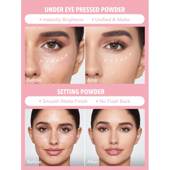 SHEGLAM SETTING POWDER DUO - BUBBLEGUM SHEGLAM SETTING POWDER DUO - BUBBLEGUM