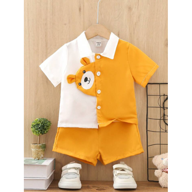 Baby Boy Shirt 2 PCs Set - SHEIN BD Baby Boy Shirt 2 PCs Set - SHEIN BD