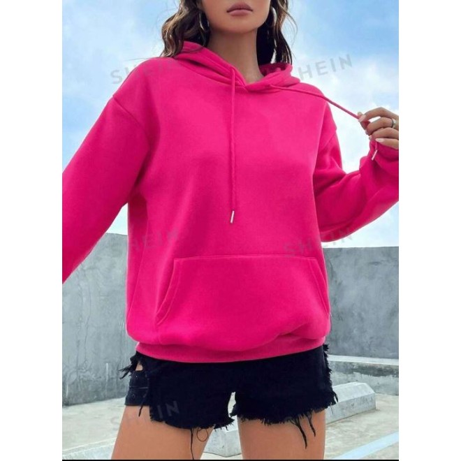 Kangaroo Pocket Drop Shoulder Hoodie
