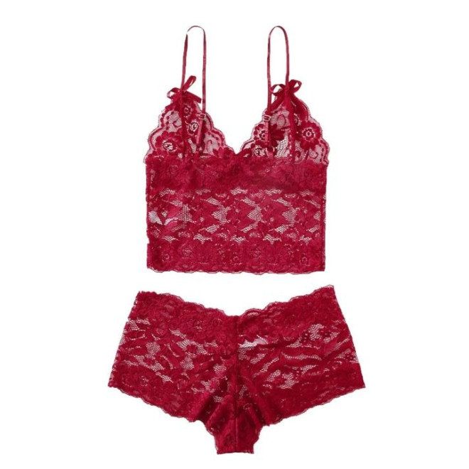 Buy Floral Lace Lingerie Set