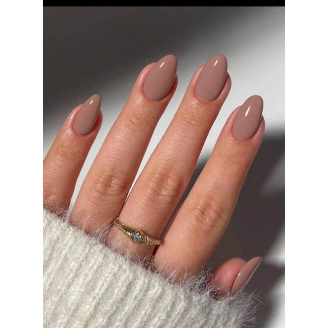Nude Glossy Nails Set Nude Glossy Nails Set