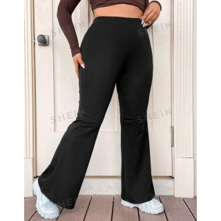 Plus High Waist Pants - SHEIN BD