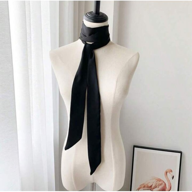 Solid Color Silk Scarf Headband
