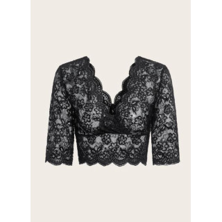 Crop Lace Top Without Bra