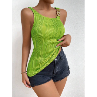 Neckline Sleeveless Top - SHEIN BD Neckline Sleeveless Top - SHEIN BD