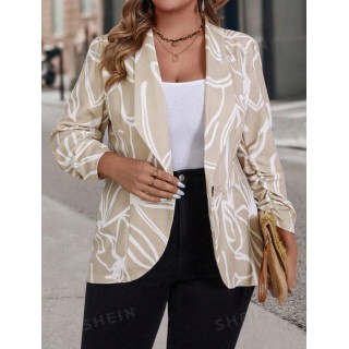 Plus Size Full Sleeve Blazer