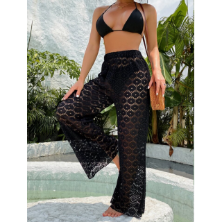 Hollow Out Beach Pants - SHEIN BD Hollow Out Beach Pants - SHEIN BD
