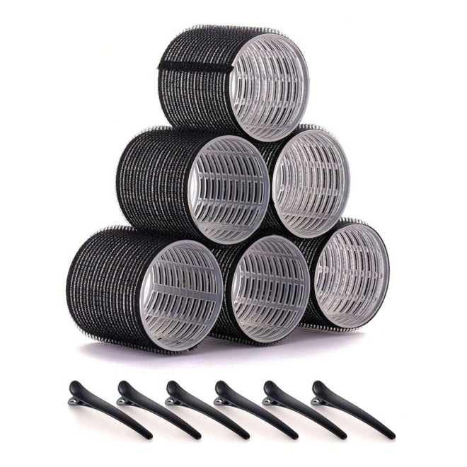 Jumbo Hair Curlers Rollers 2.56in 12pcs