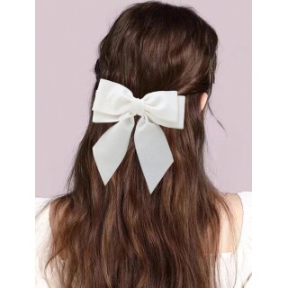 White Bowknot Hair Clip White Bowknot Hair Clip