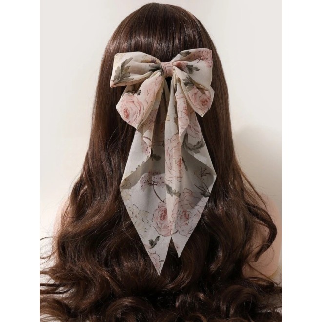 Flower Print Hair Clip Flower Print Hair Clip