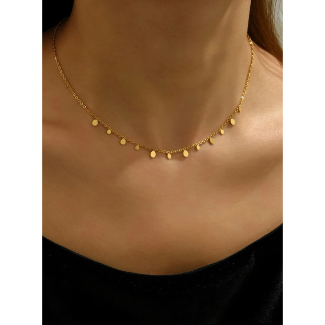 Teardrop Shape Choker Necklace - SHEIN BD