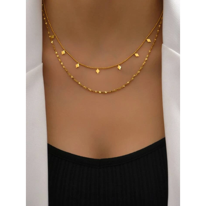 Gold Plated Necklace - SHEIN BD