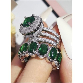 Women Ring For Wedding Party 2pcs Set