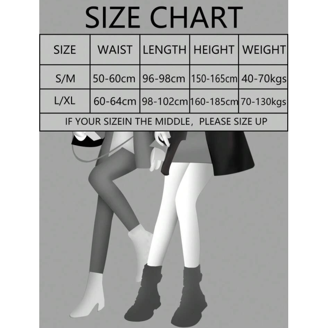Plus Size Women Thermal Fleece Tights
