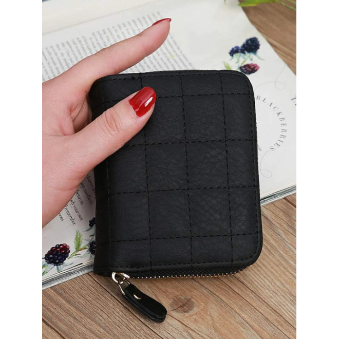 Leather Wallet With Zipper