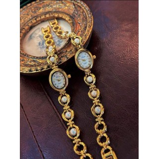 French Pearl Strap Waterproof Watch For women - SHEIN BD
