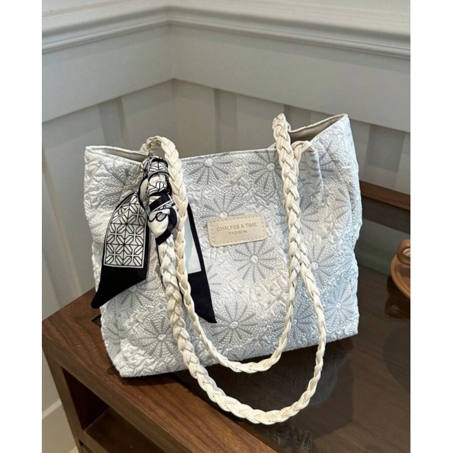 Tote Bag With Silk Scarf